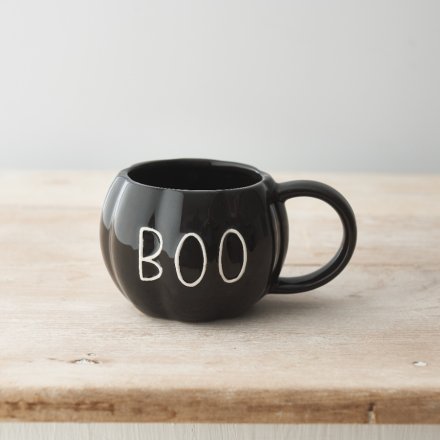 Black Boo Large Hug Mug