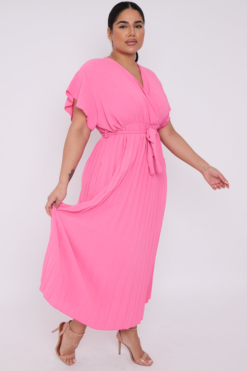 Bubble Gum Pink Belladonna Maxi Dress