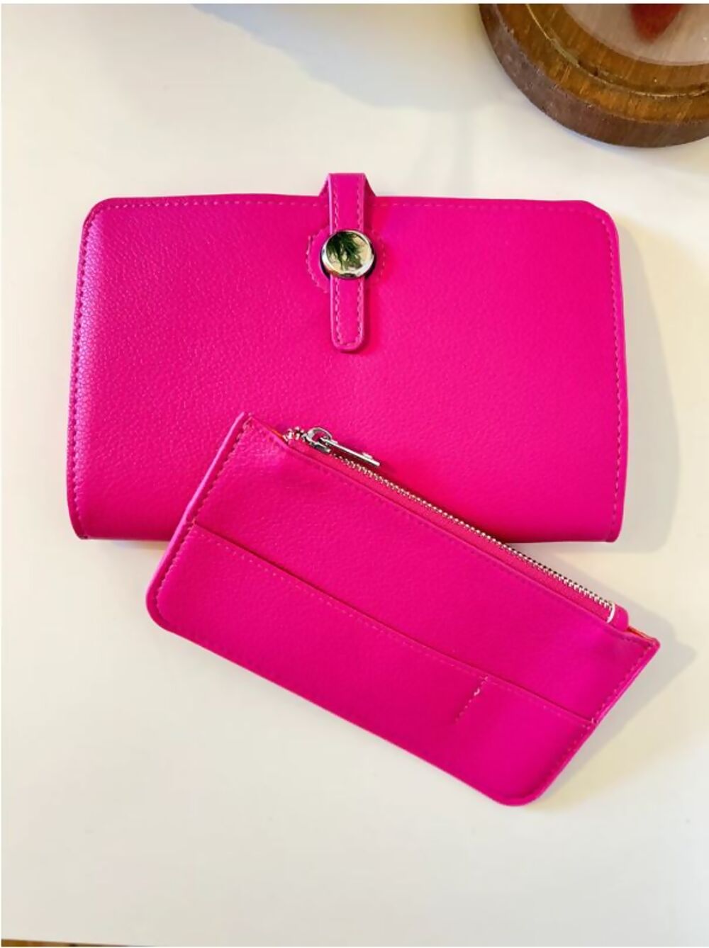 Blush Pink Alana 2-in-1 Purse Card Holder