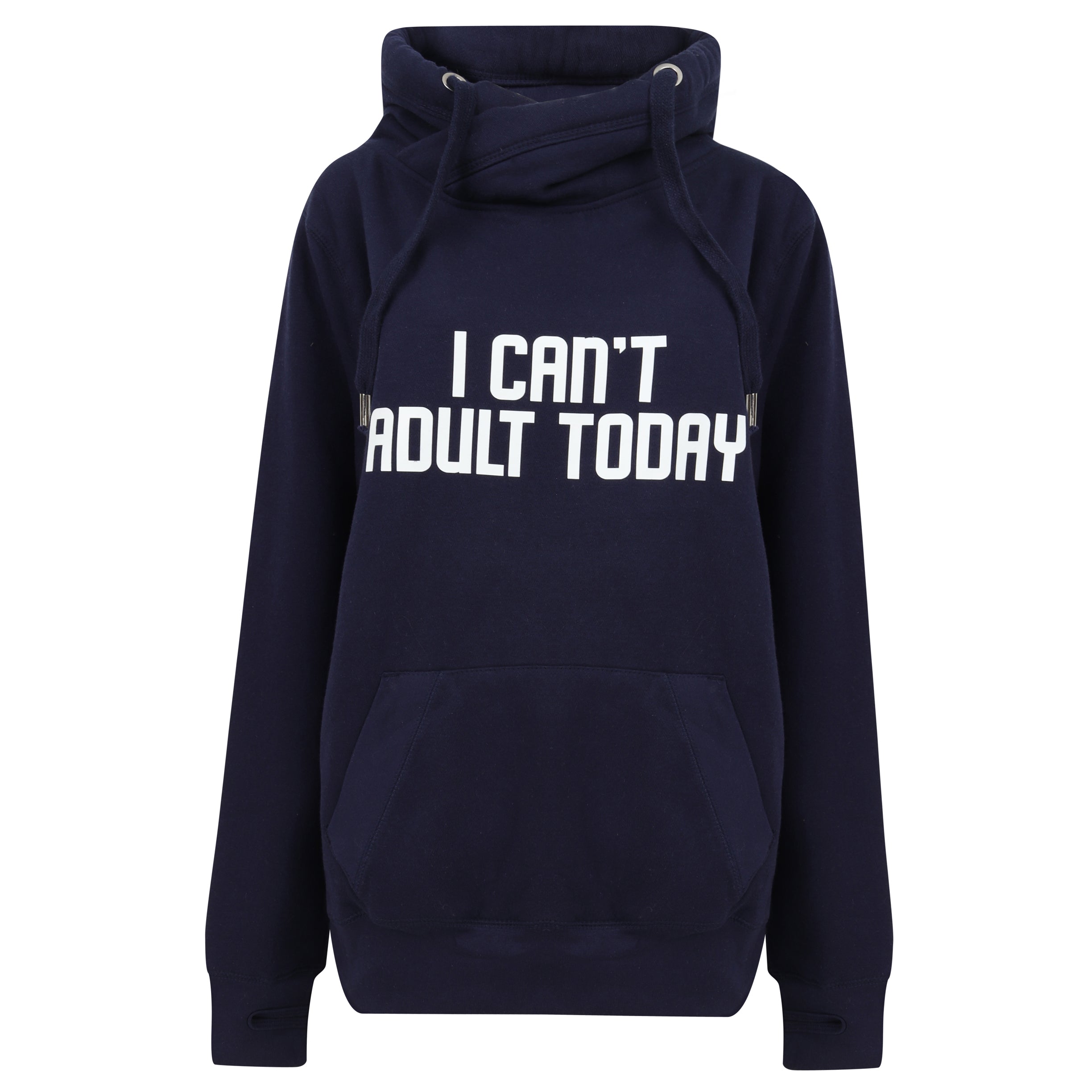 I Can't Adult Navy Luxe Hoodie