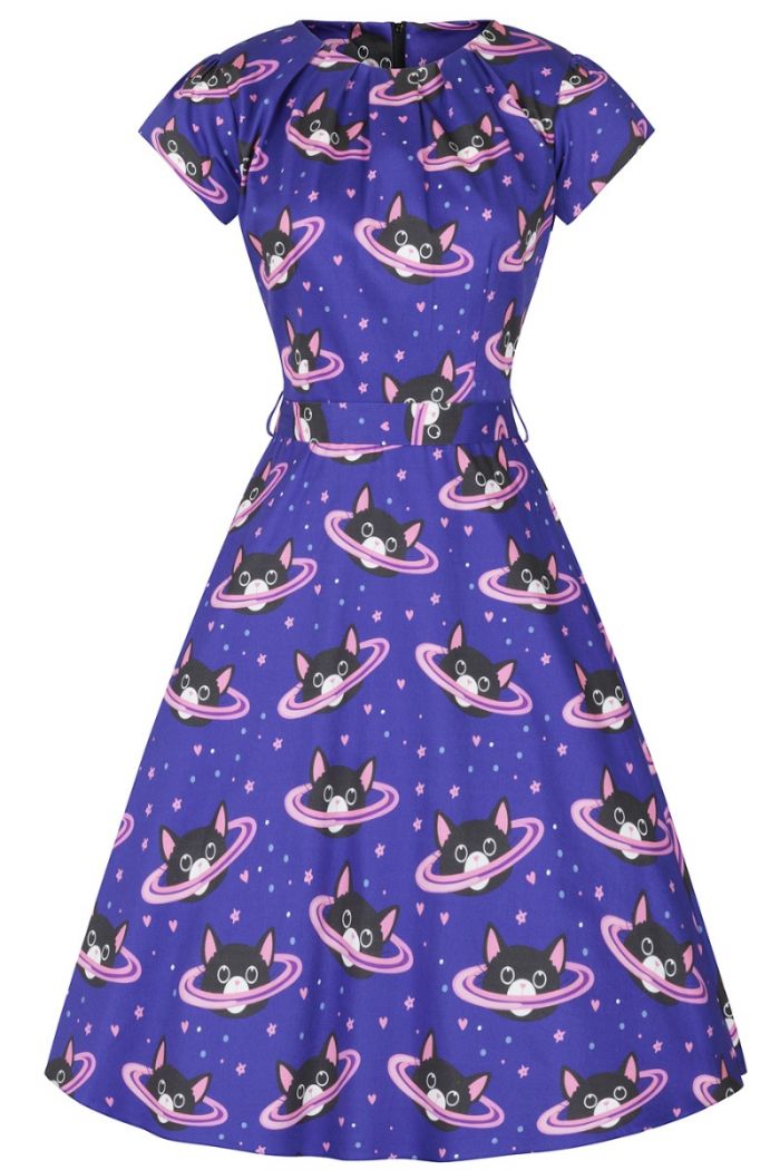 OUTLET Space Cat Vintage Dress Size 8