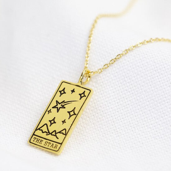 Tarot Card Pendant Necklace - The Star