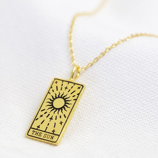 Tarot Card Pendant Necklace - The Sun