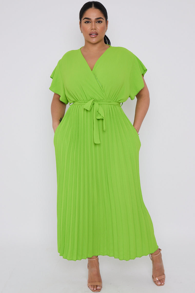 Hot Lime Belladonna Maxi Dress