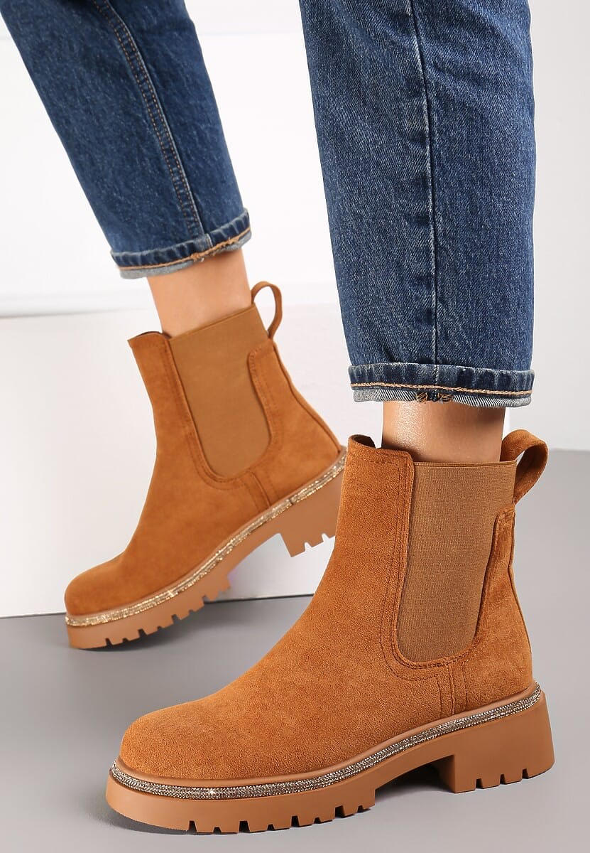 Tan Idaho Faux Suede Ankle Boot